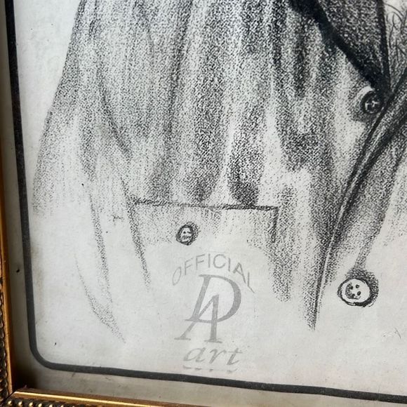 Elvis Presley Pencil Sketch by Dale Adkins Framed Wall Art Decor Print Sketch - Picture 4 of 9